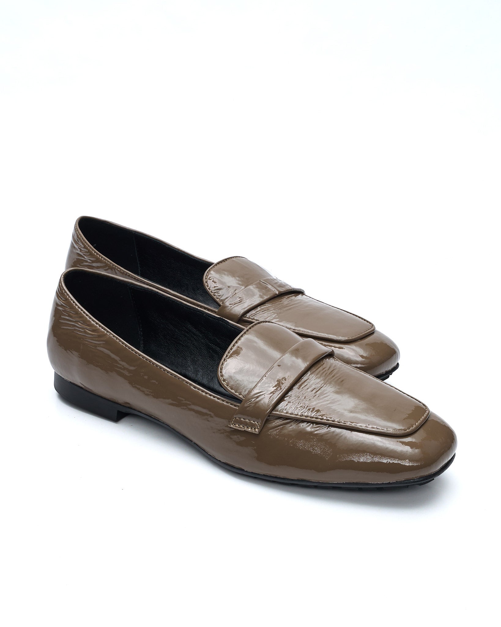 DORY-F MOKASSIN AUS BLAUEM NAPLAK