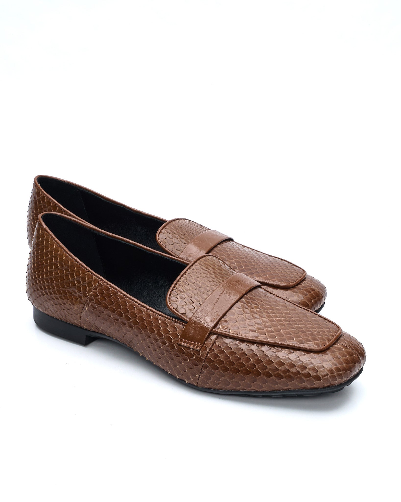 DORY-F MOKASSIN AUS BLAUEM NAPLAK