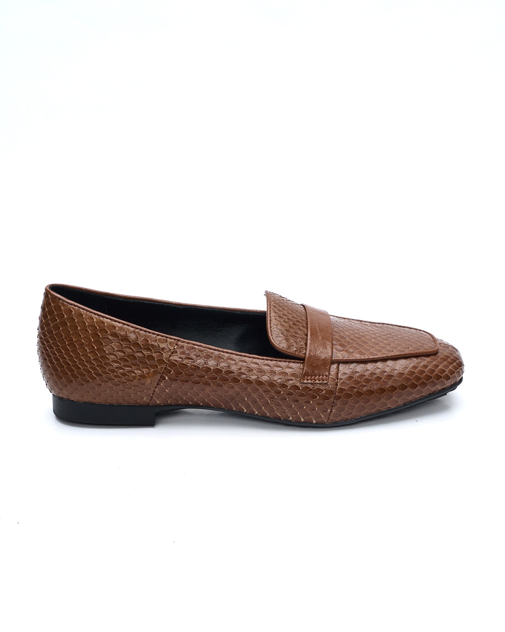 DORY-F MOKASSIN AUS BLAUEM NAPLAK