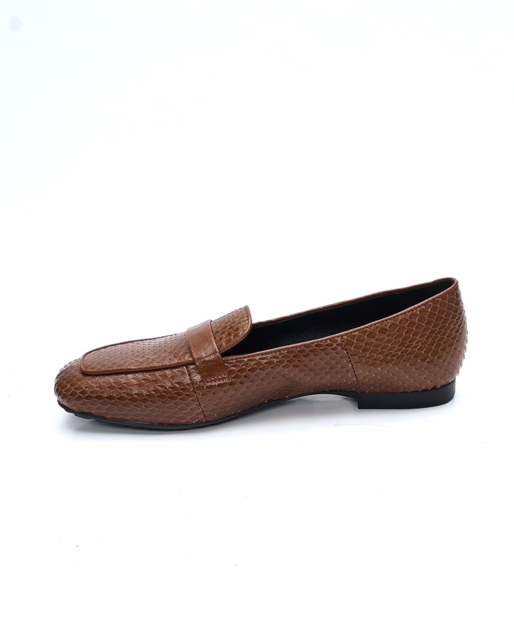 DORY-F MOKASSIN AUS BLAUEM NAPLAK
