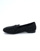 DORY-F MOKASSIN AUS BLAUEM NAPLAK