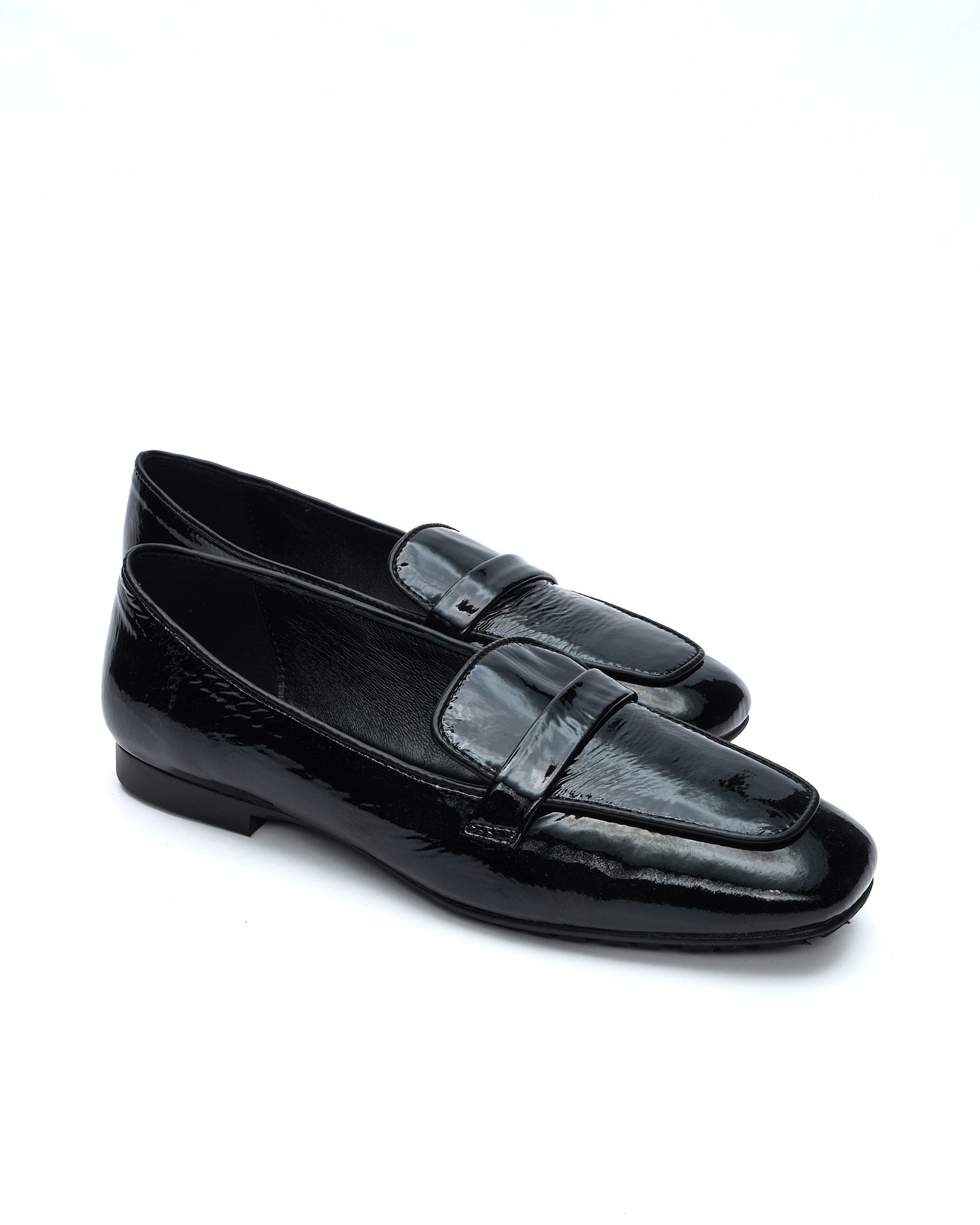 DORY-F MOKASSIN AUS BLAUEM NAPLAK