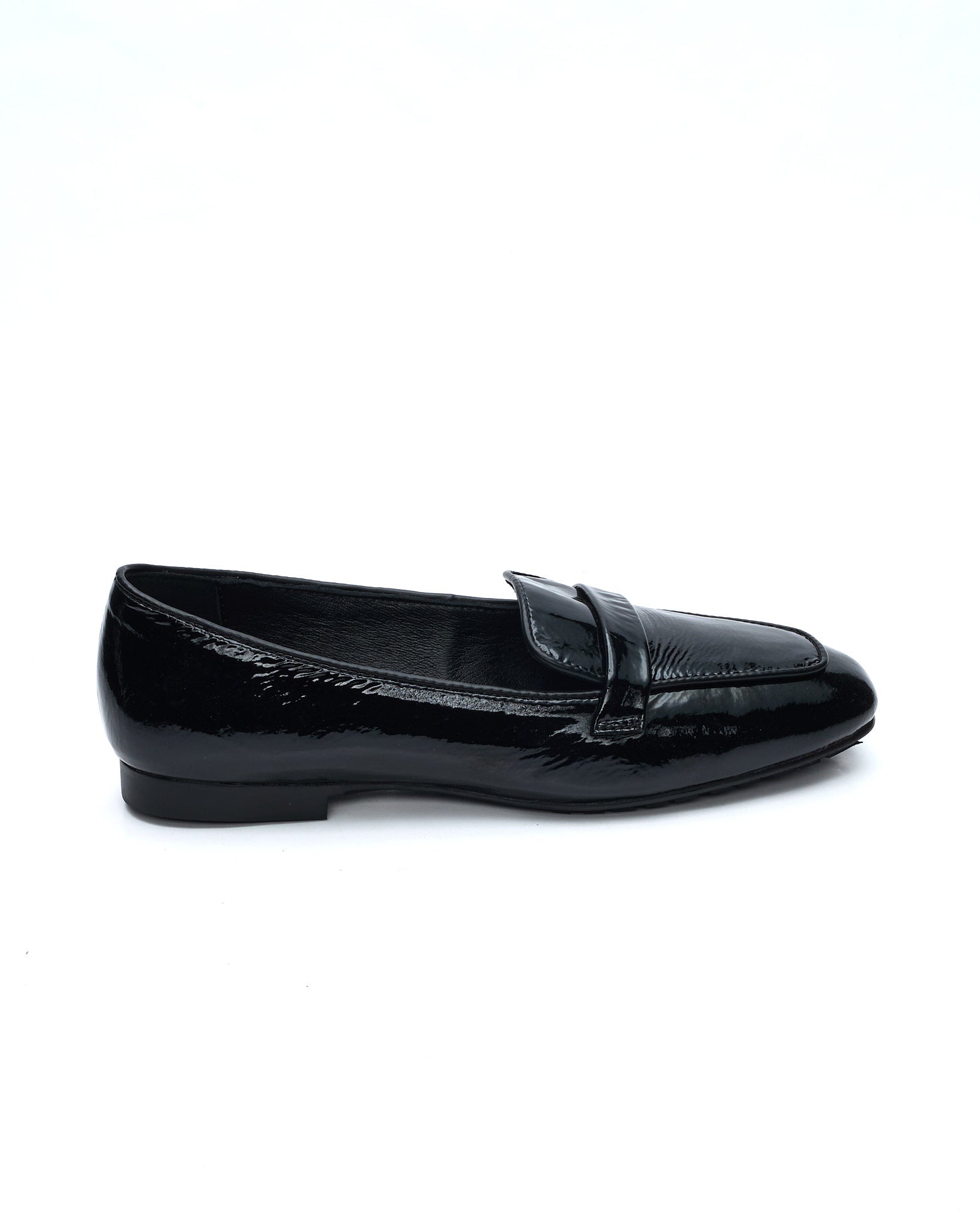 DORY-F MOKASSIN AUS BLAUEM NAPLAK