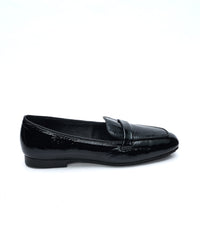 DORY-F MOKASSIN AUS BLAUEM NAPLAK